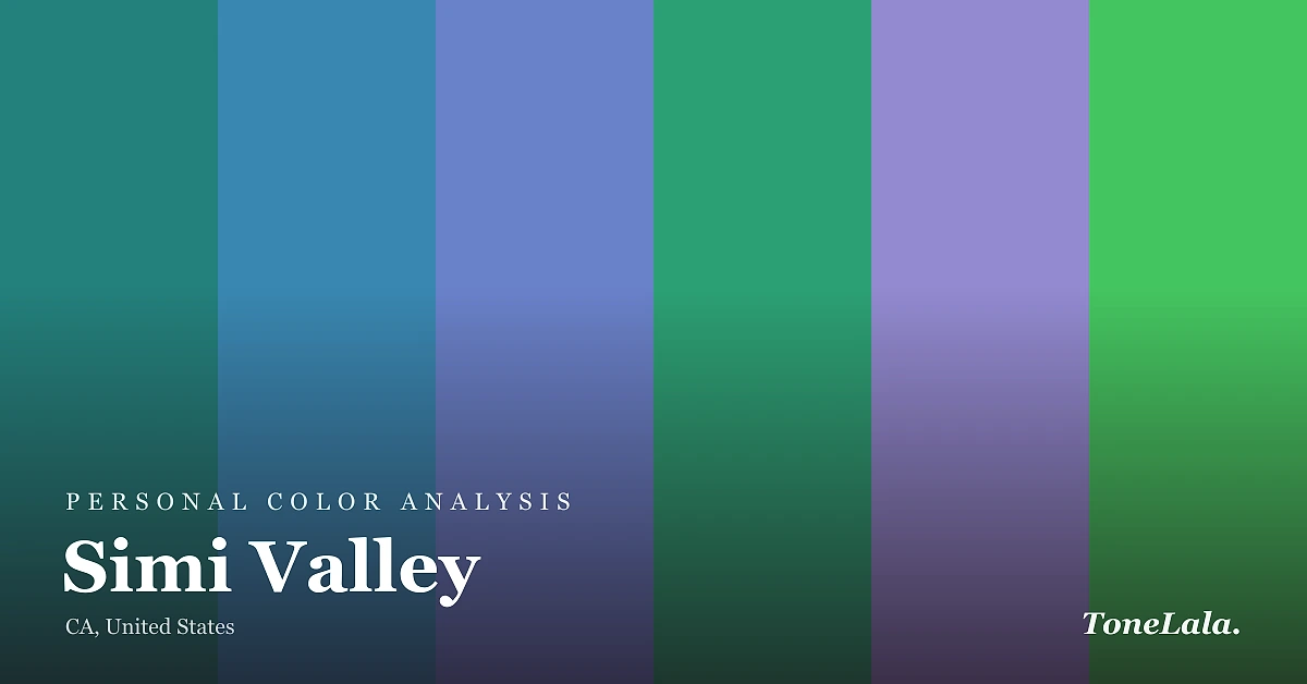 Personal color analysis in Simi Valley — the Simi Valley color palette by ToneLala