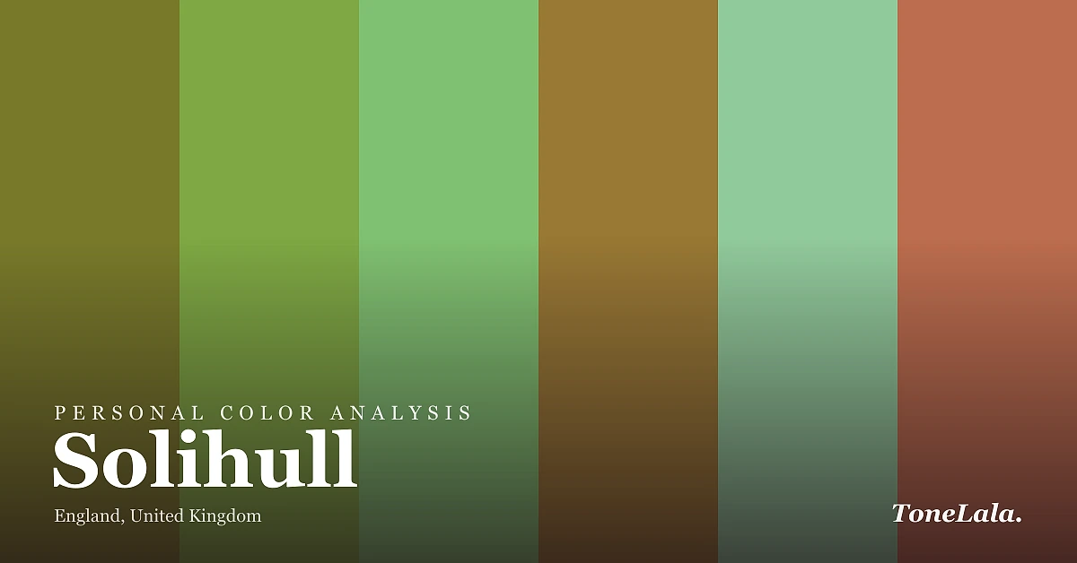 Personal color analysis in Solihull — the Solihull color palette by ToneLala