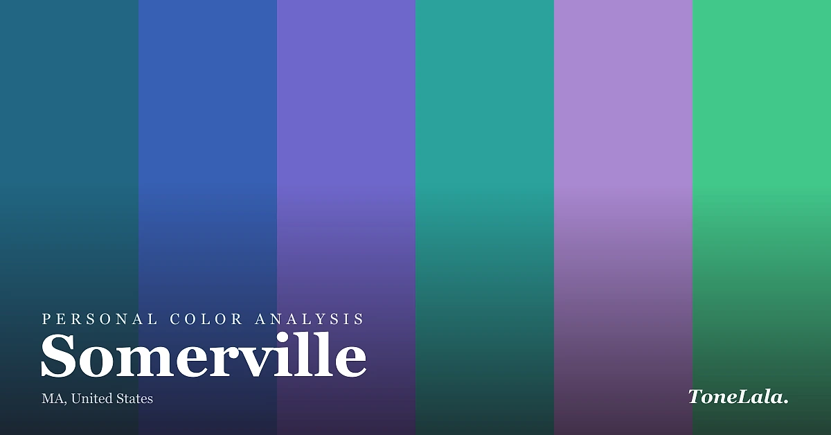 Personal color analysis in Somerville — the Somerville color palette by ToneLala