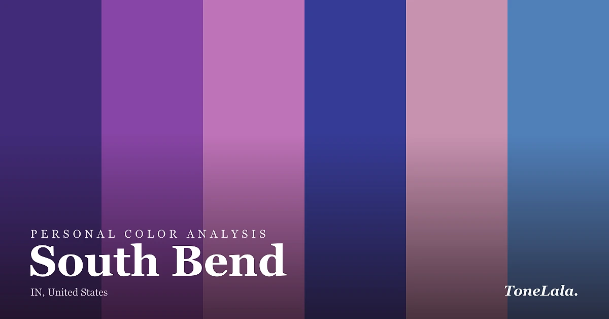Personal color analysis in South Bend — the South Bend color palette by ToneLala