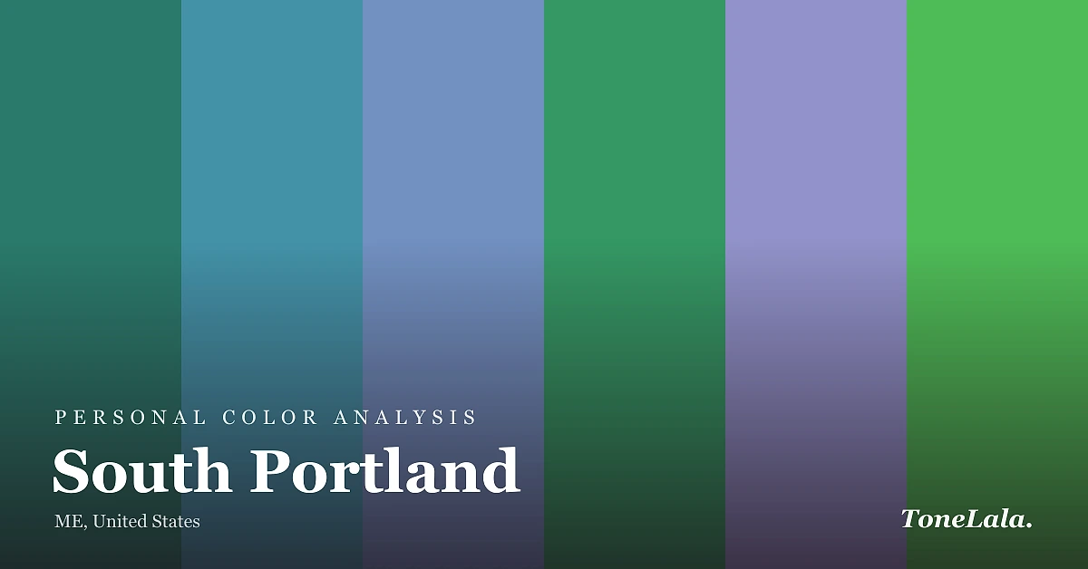 Personal color analysis in South Portland — the South Portland color palette by ToneLala