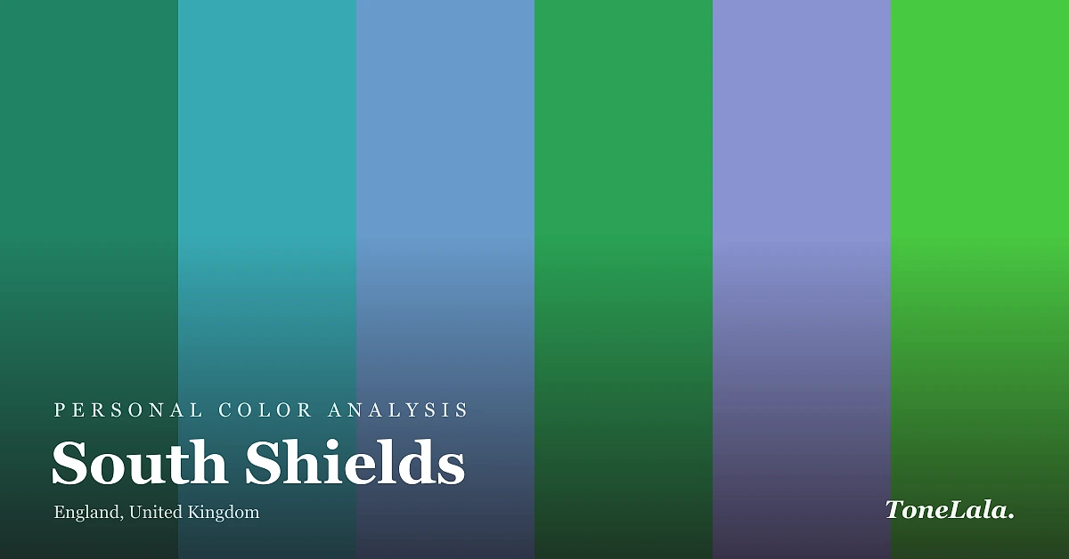 Personal color analysis in South Shields, the South Shields color palette by ToneLala