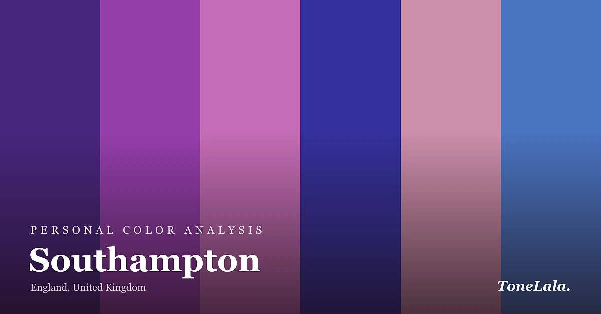 Personal color analysis in Southampton — the Southampton color palette by ToneLala