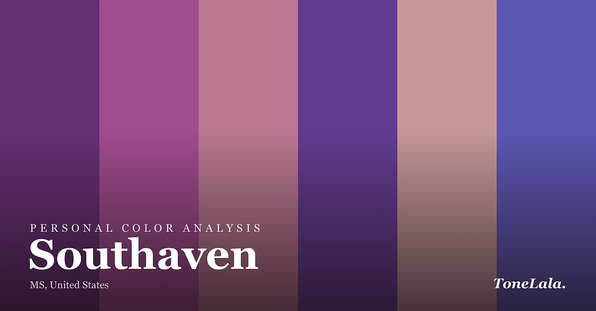 Personal color analysis in Southaven — the Southaven color palette by ToneLala