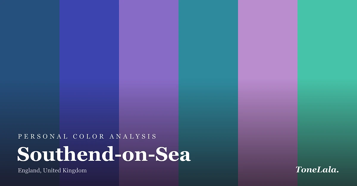 Personal color analysis in Southend-on-Sea — the Southend-on-Sea color palette by ToneLala