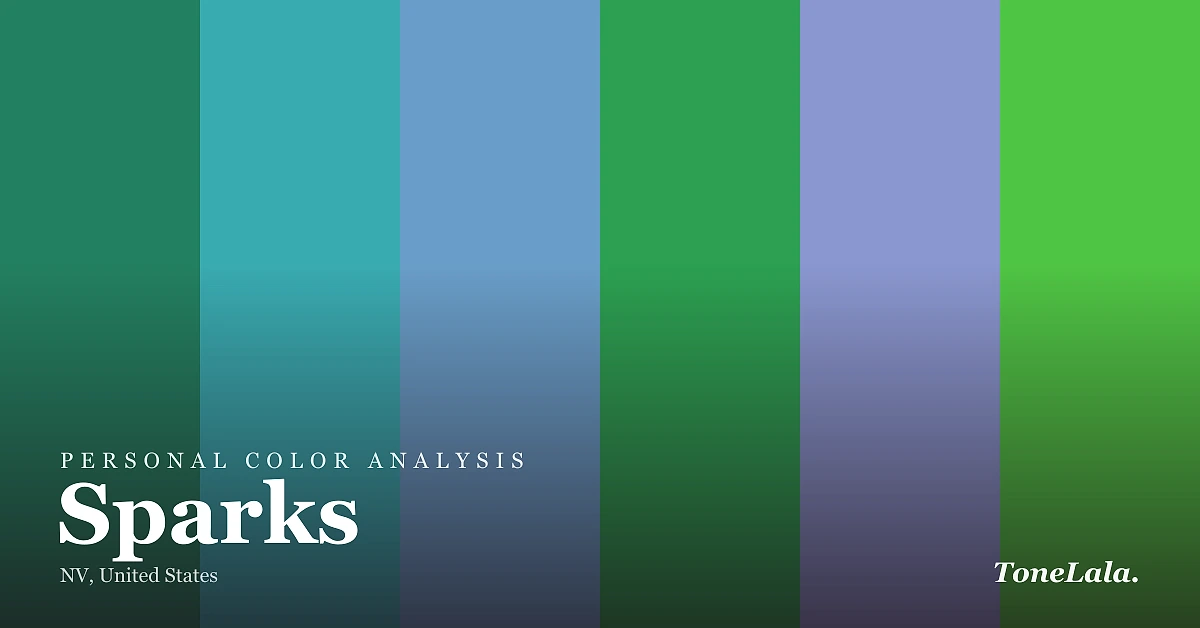 Personal color analysis in Sparks — the Sparks color palette by ToneLala