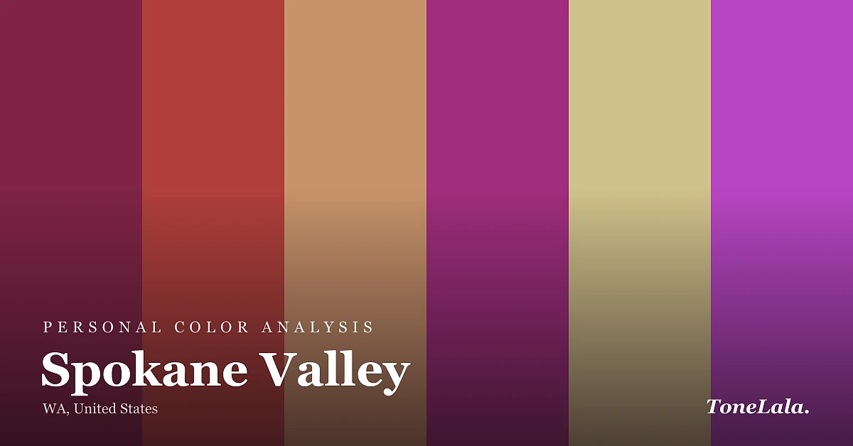 Personal color analysis in Spokane Valley — the Spokane Valley color palette by ToneLala