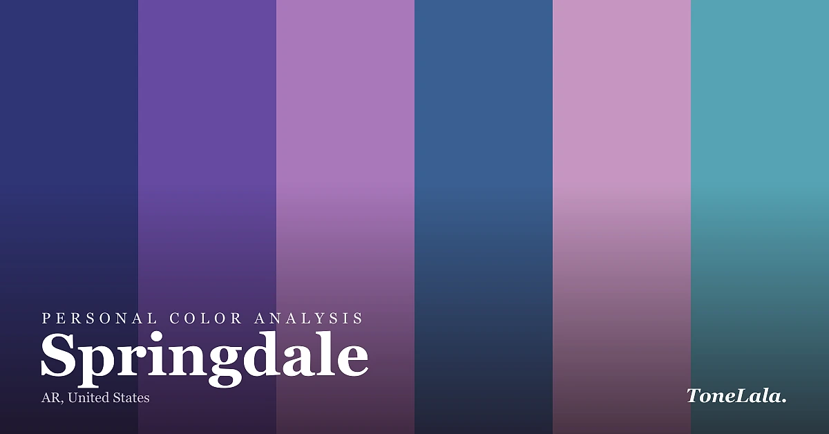 Personal color analysis in Springdale — the Springdale color palette by ToneLala