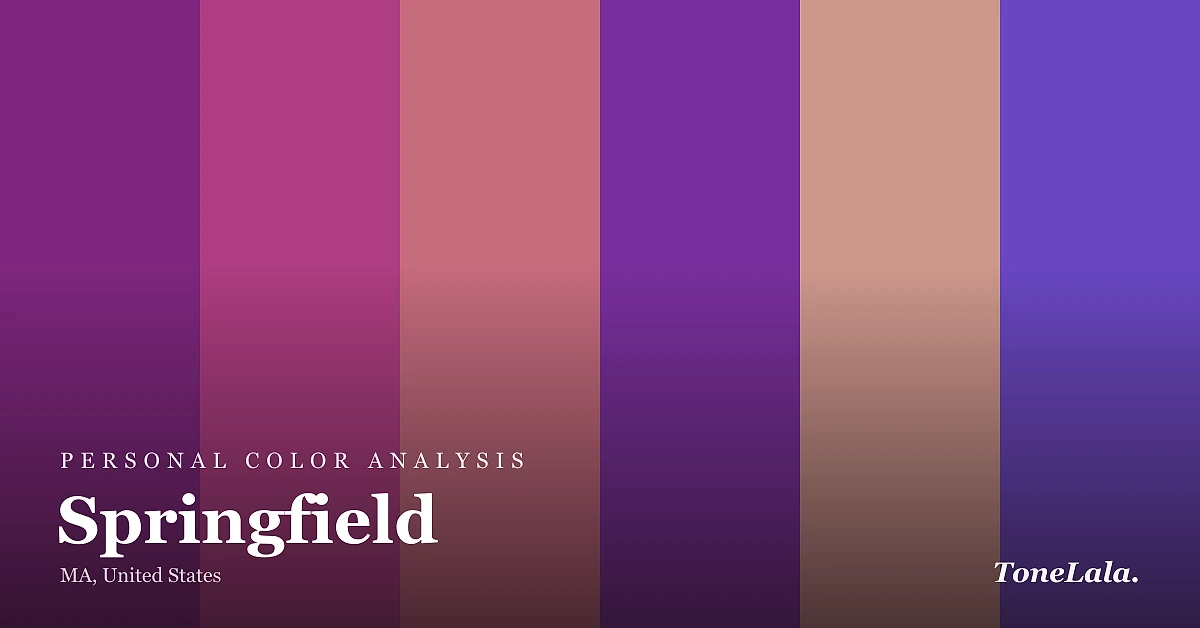 Personal color analysis in Springfield — the Springfield color palette by ToneLala