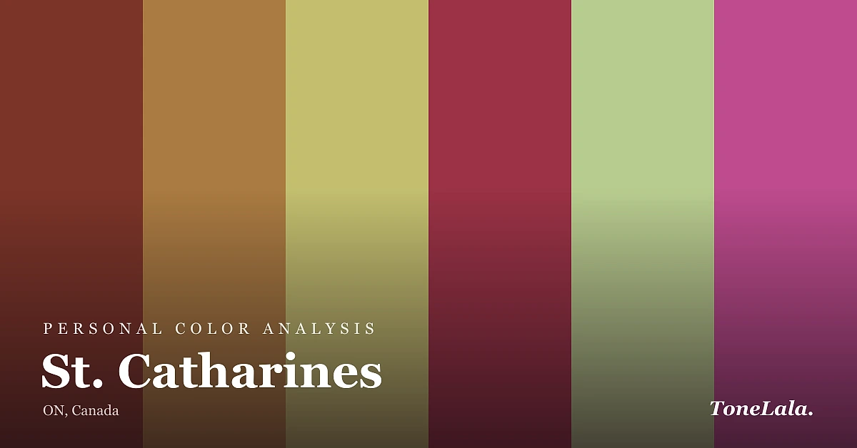 Personal color analysis in St. Catharines — the St. Catharines color palette by ToneLala