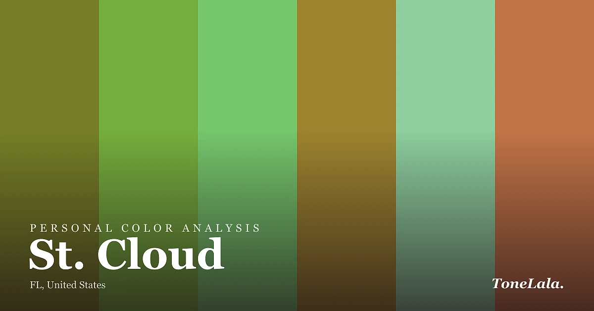 Personal color analysis in St. Cloud — the St. Cloud color palette by ToneLala