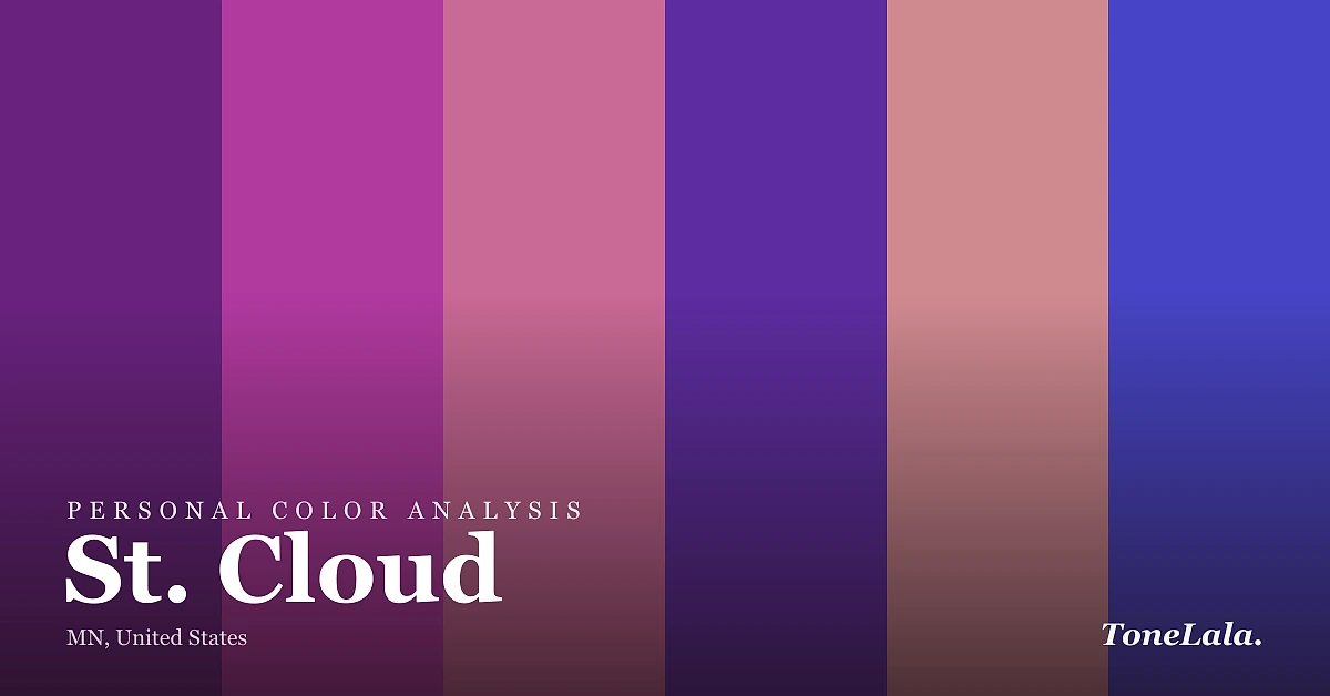 Personal color analysis in St. Cloud — the St. Cloud color palette by ToneLala