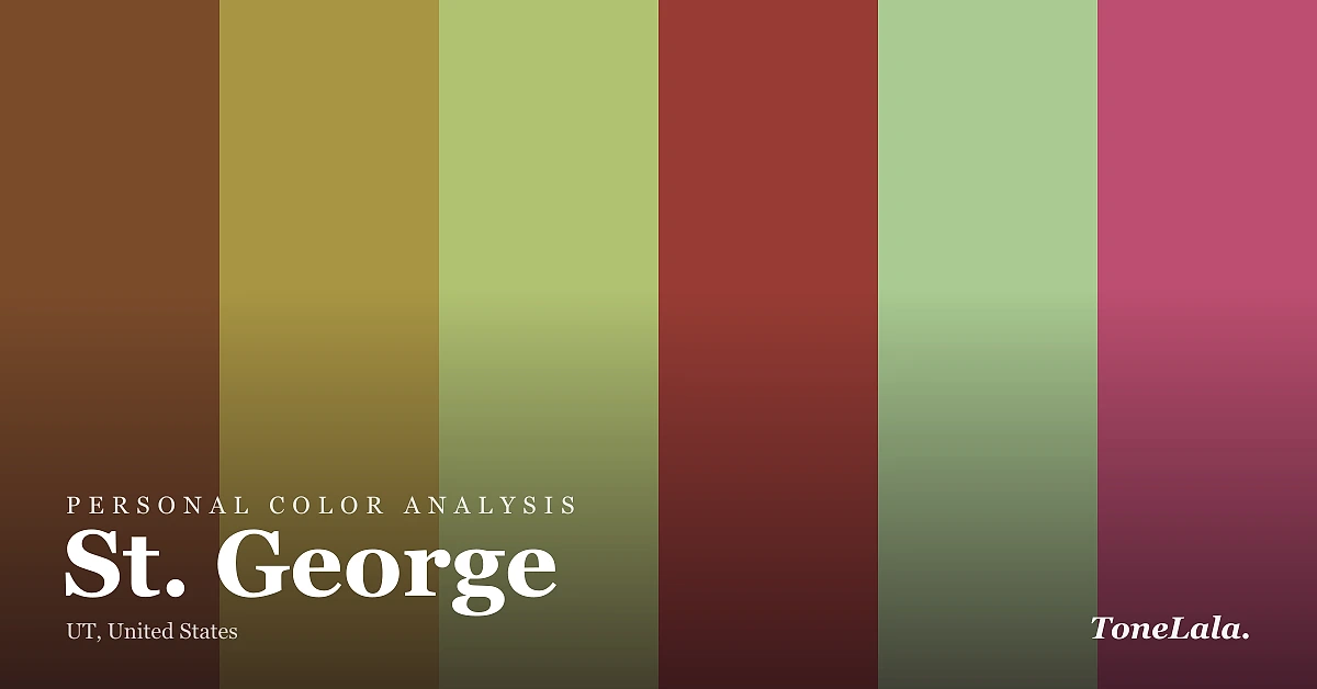 Personal color analysis in St. George — the St. George color palette by ToneLala