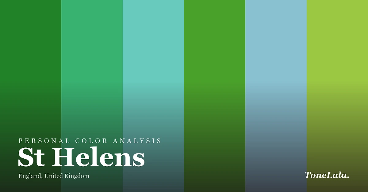 Personal color analysis in St Helens — the St Helens color palette by ToneLala