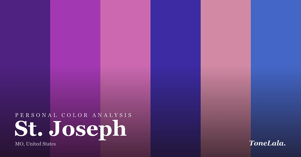 Personal color analysis in St. Joseph — the St. Joseph color palette by ToneLala