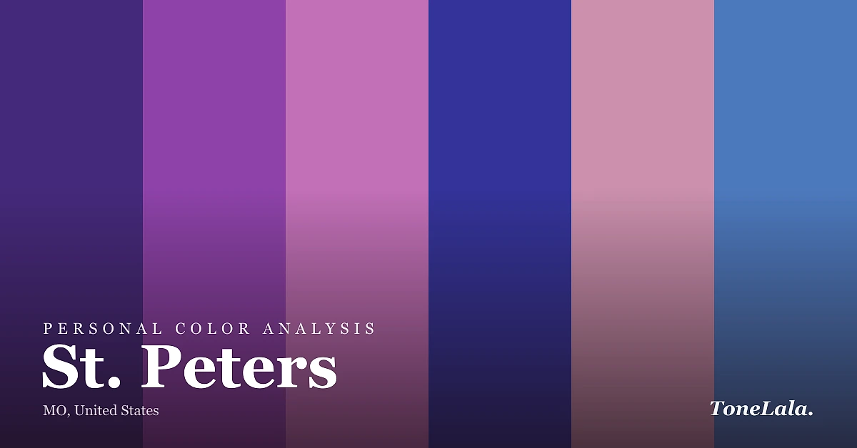 Personal color analysis in St. Peters — the St. Peters color palette by ToneLala