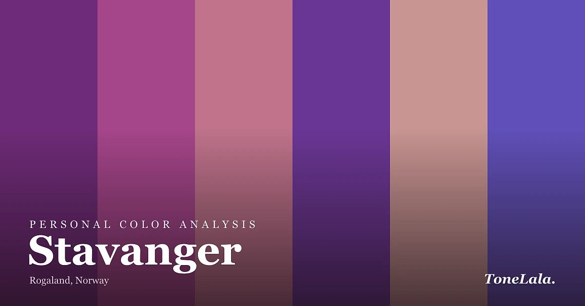 Personal color analysis in Stavanger — the Stavanger color palette by ToneLala