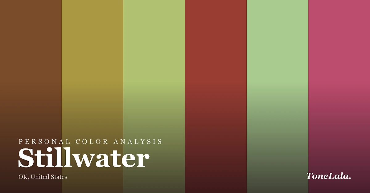 Personal color analysis in Stillwater — the Stillwater color palette by ToneLala
