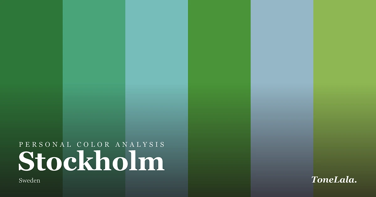 Personal color analysis in Stockholm — the Stockholm color palette by ToneLala