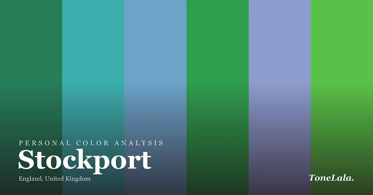 Personal color analysis in Stockport — the Stockport color palette by ToneLala