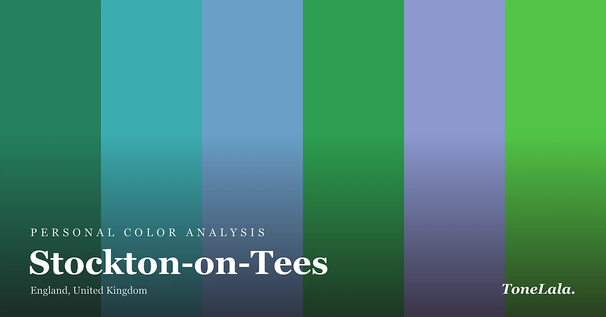 Personal color analysis in Stockton-on-Tees — the Stockton-on-Tees color palette by ToneLala