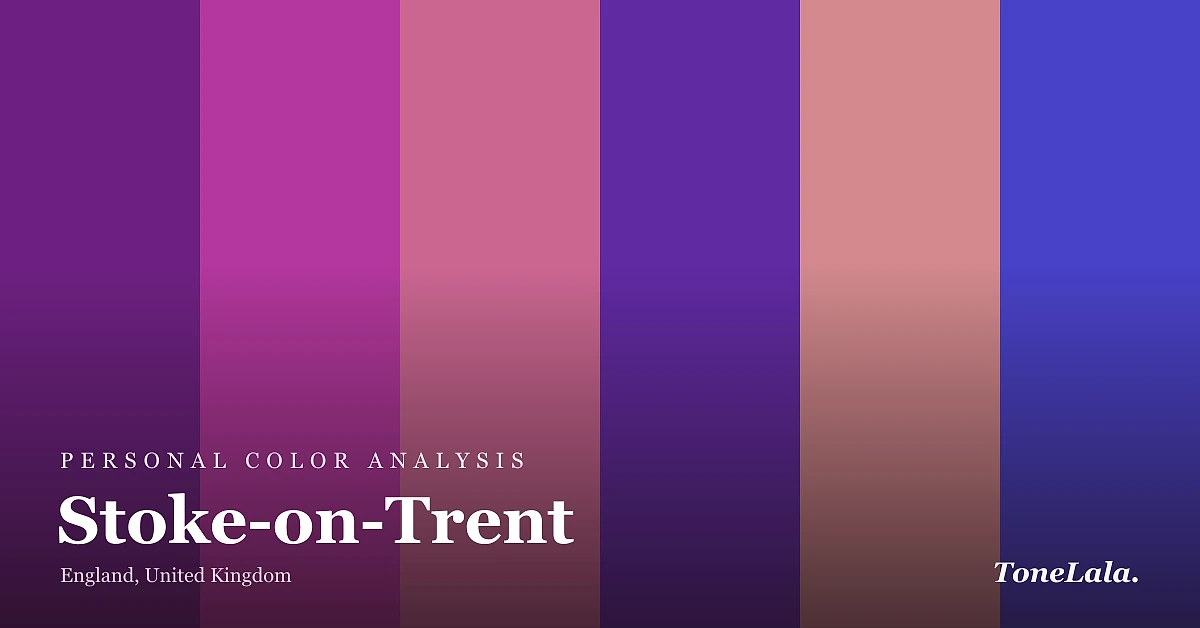 Personal color analysis in Stoke-on-Trent — the Stoke-on-Trent color palette by ToneLala