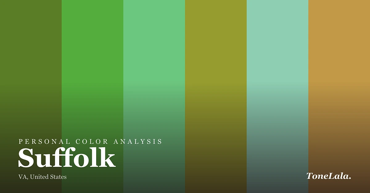 Personal color analysis in Suffolk — the Suffolk color palette by ToneLala