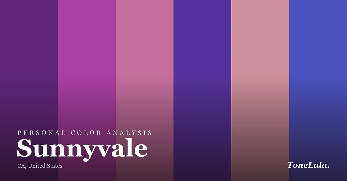 Personal color analysis in Sunnyvale — the Sunnyvale color palette by ToneLala