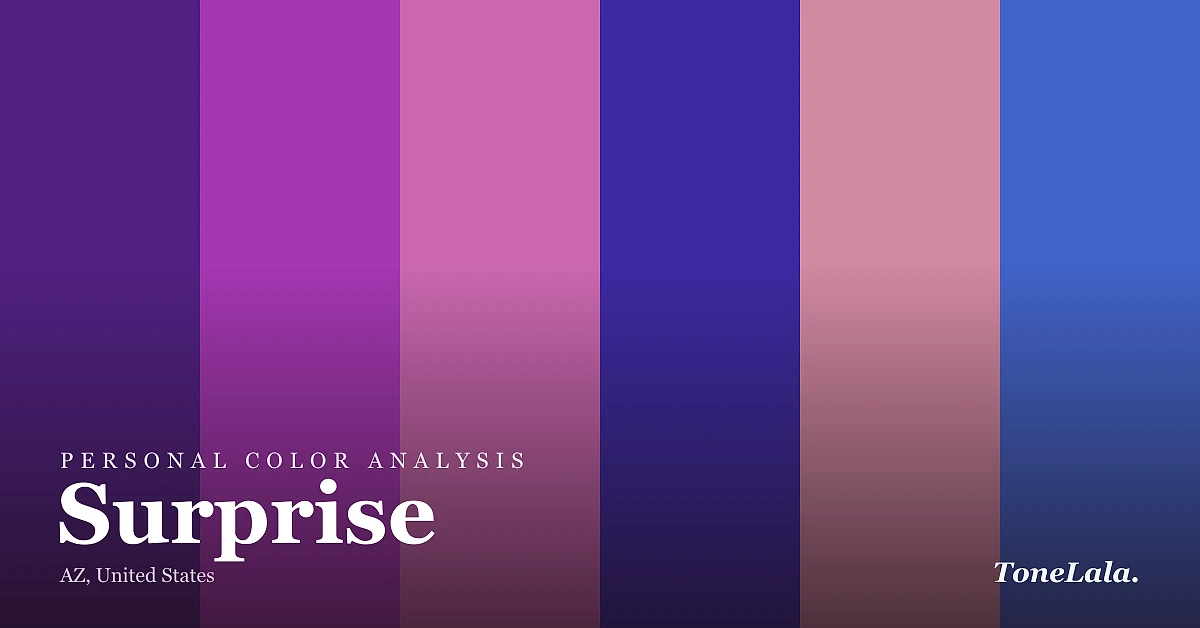 Personal color analysis in Surprise — the Surprise color palette by ToneLala