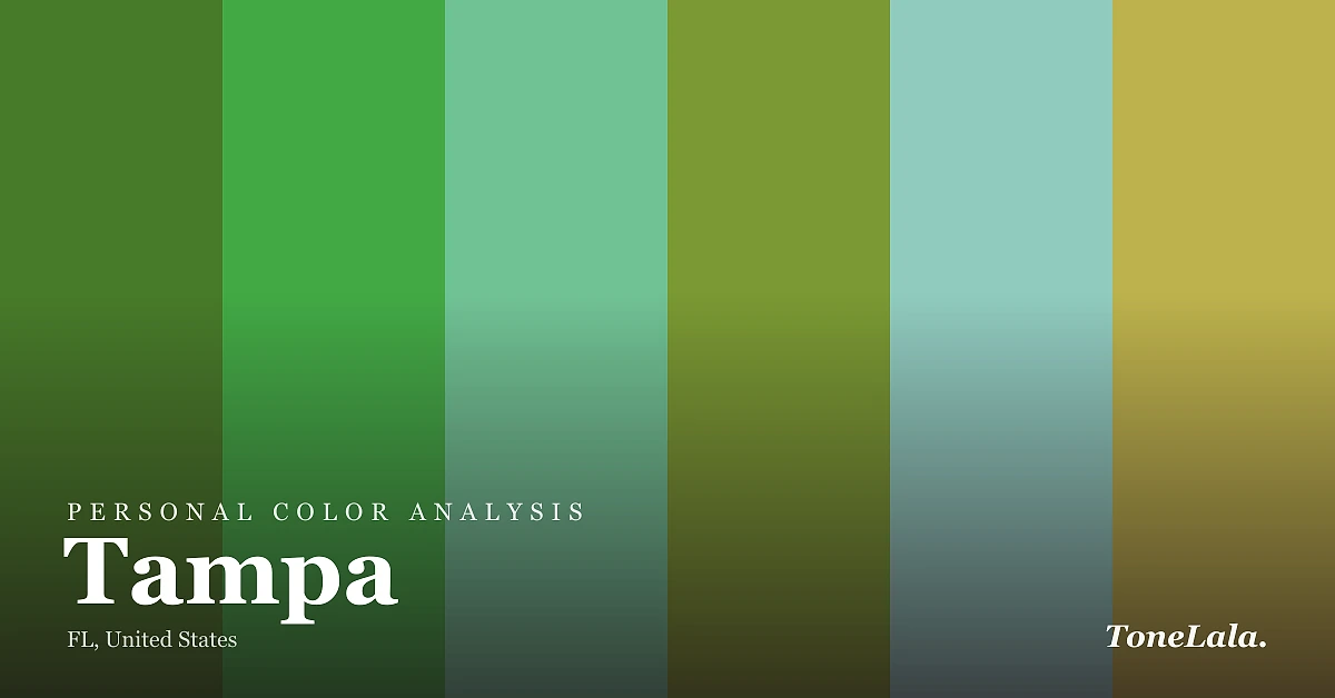 Personal color analysis in Tampa — the Tampa color palette by ToneLala