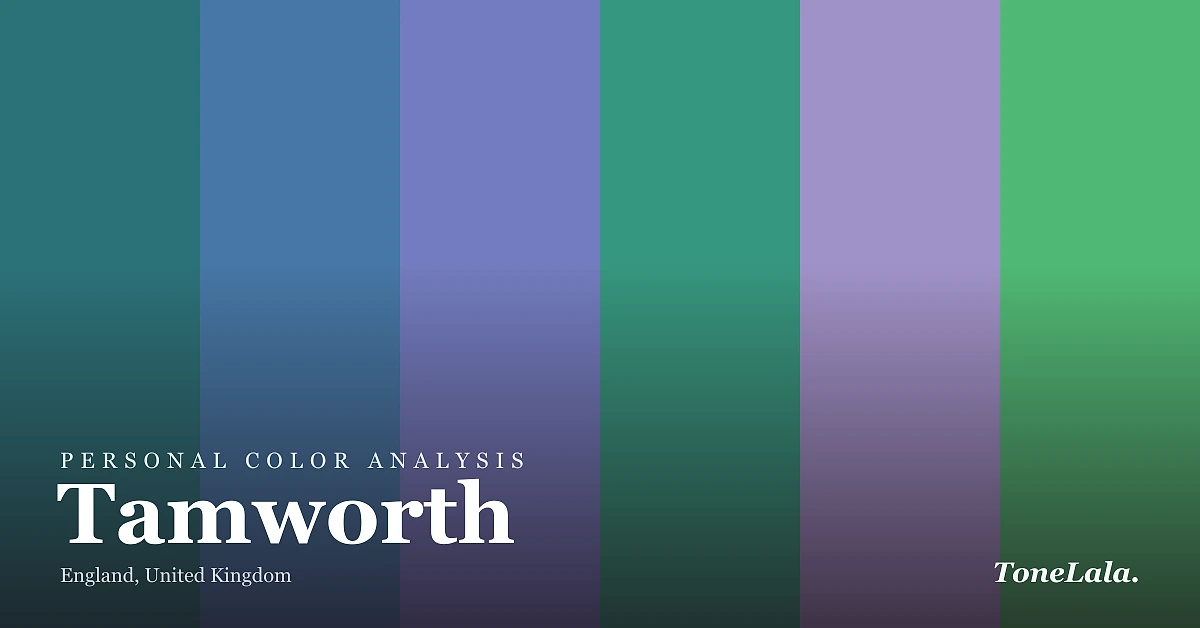Personal color analysis in Tamworth — the Tamworth color palette by ToneLala