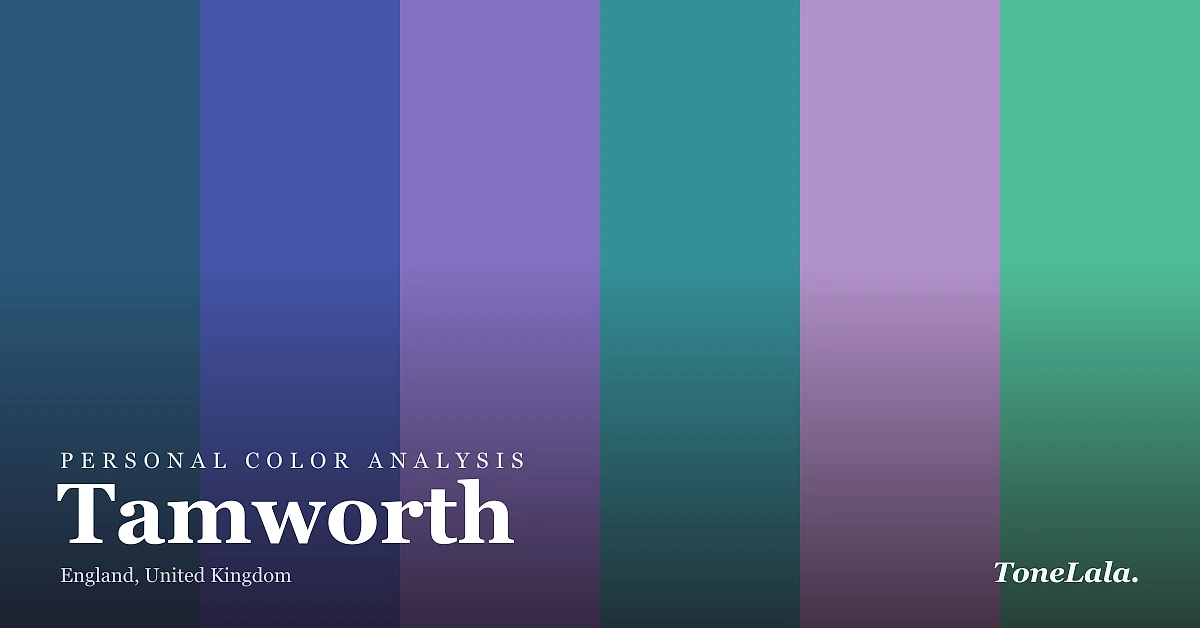 Personal color analysis in Tamworth — the Tamworth color palette by ToneLala