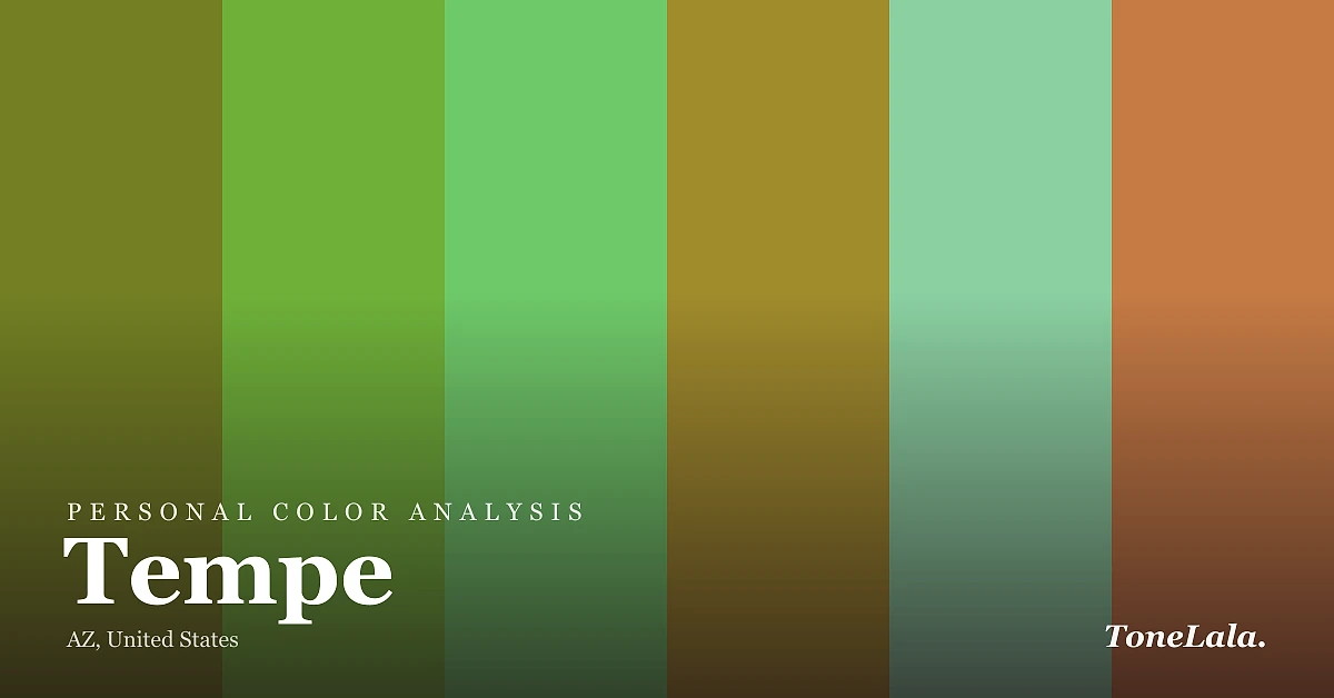 Personal color analysis in Tempe — the Tempe color palette by ToneLala