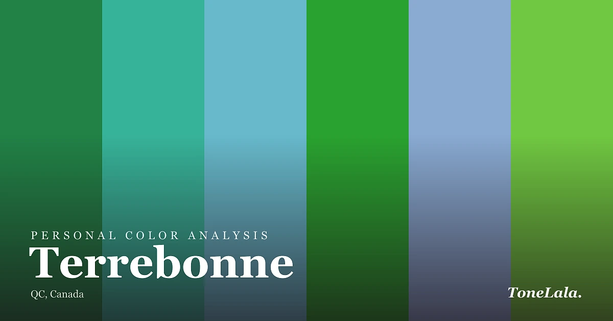 Personal color analysis in Terrebonne — the Terrebonne color palette by ToneLala