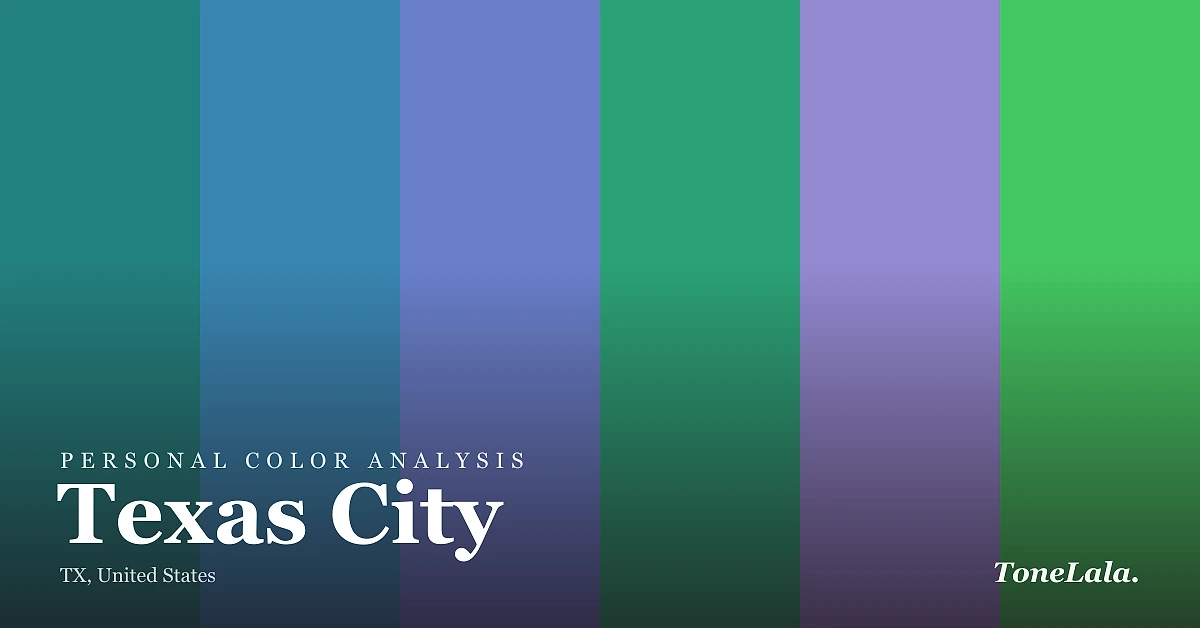 Personal color analysis in Texas City — the Texas City color palette by ToneLala