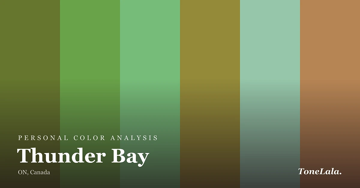 Personal color analysis in Thunder Bay — the Thunder Bay color palette by ToneLala