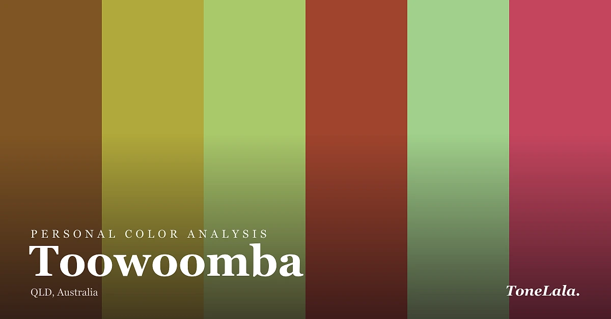 Personal color analysis in Toowoomba — the Toowoomba color palette by ToneLala