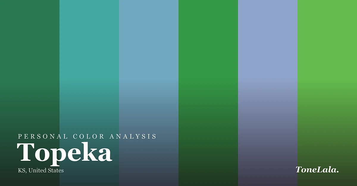 Personal color analysis in Topeka — the Topeka color palette by ToneLala