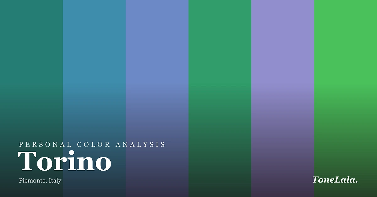 Personal color analysis in Torino — the Torino color palette by ToneLala