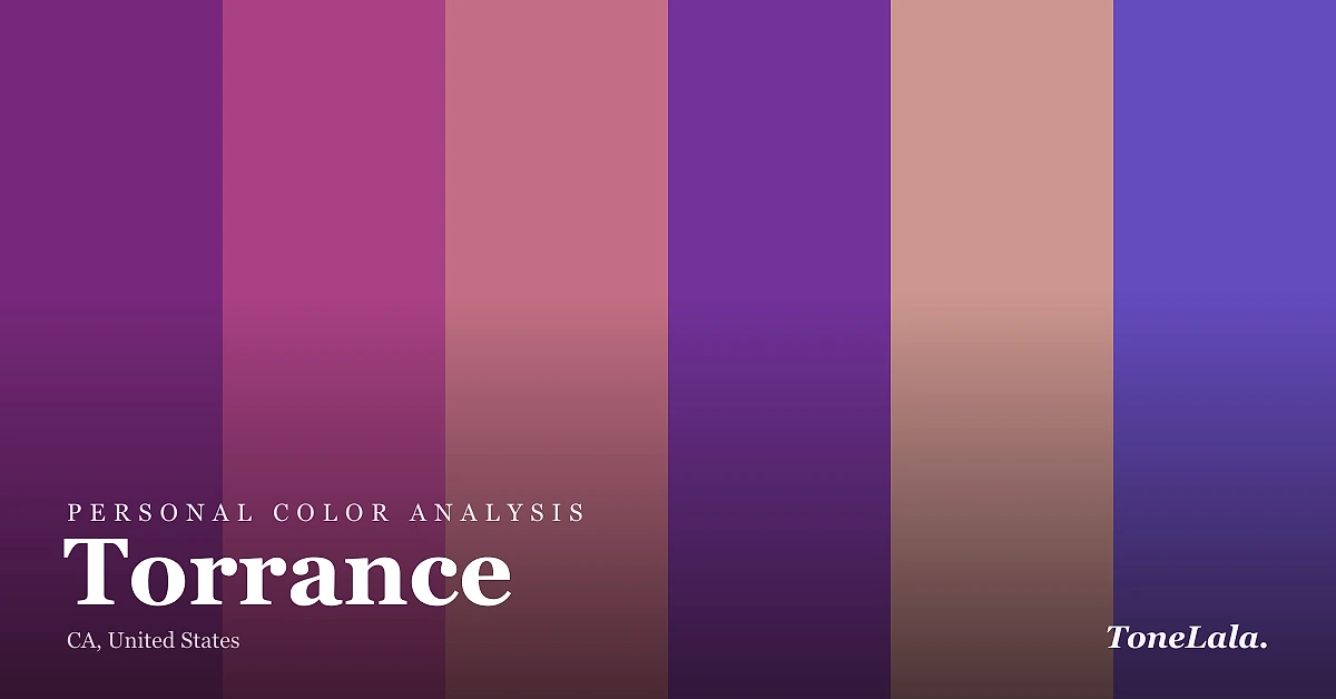 Personal color analysis in Torrance — the Torrance color palette by ToneLala