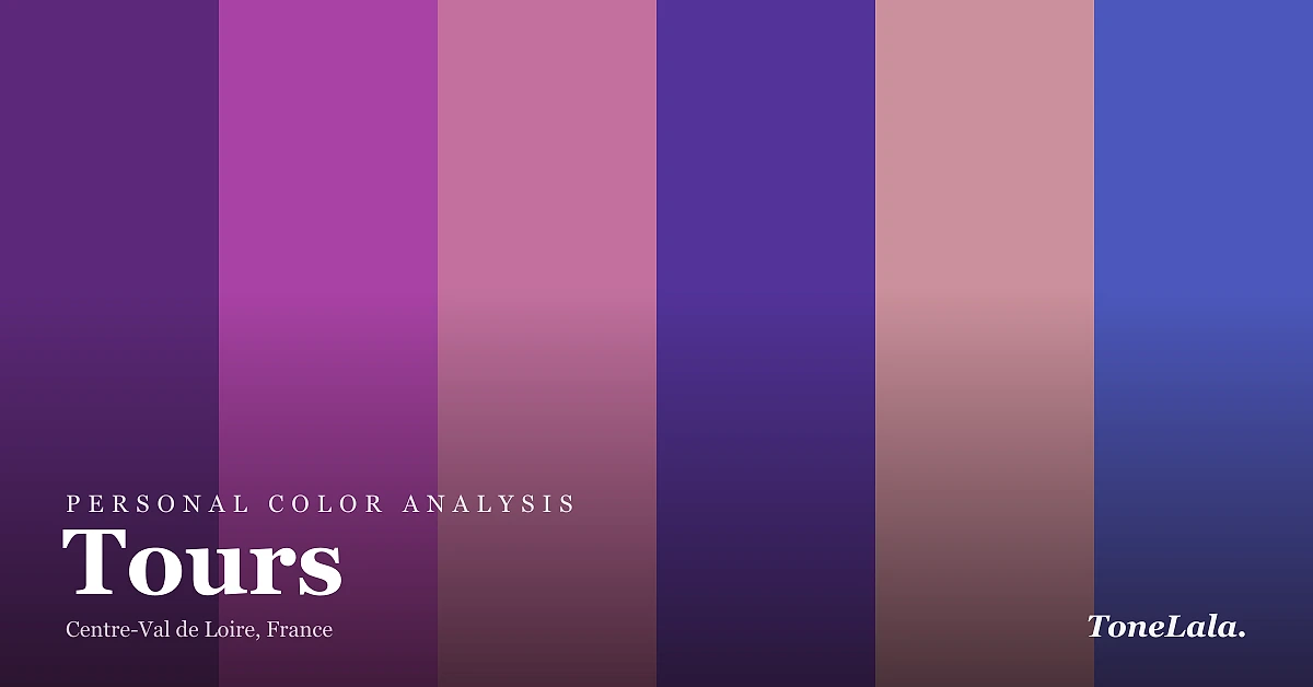 Personal color analysis in Tours — the Tours color palette by ToneLala