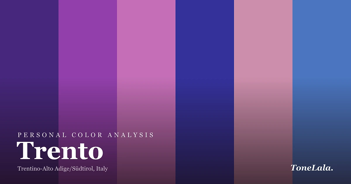 Personal color analysis in Trento — the Trento color palette by ToneLala