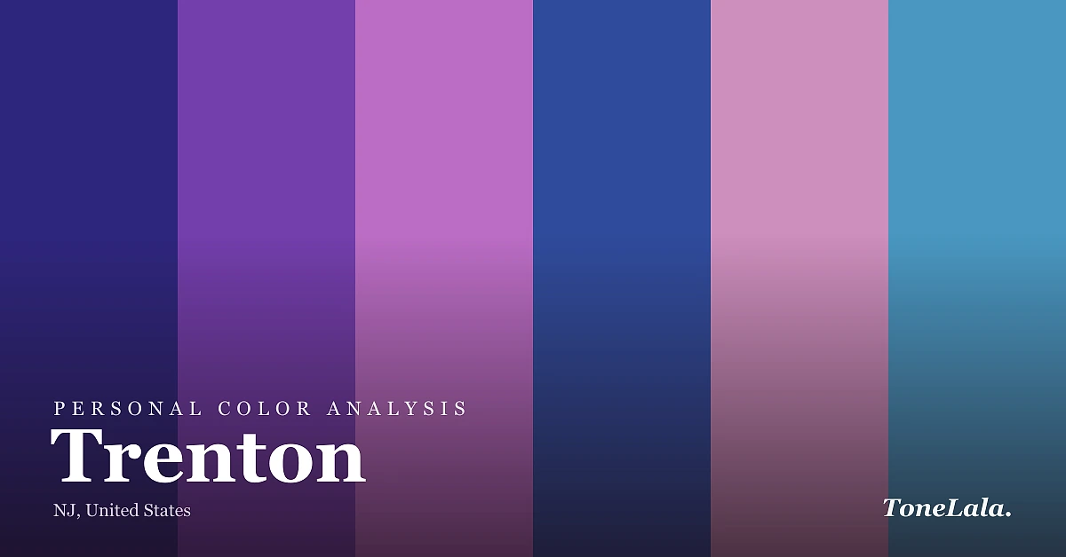 Personal color analysis in Trenton — the Trenton color palette by ToneLala