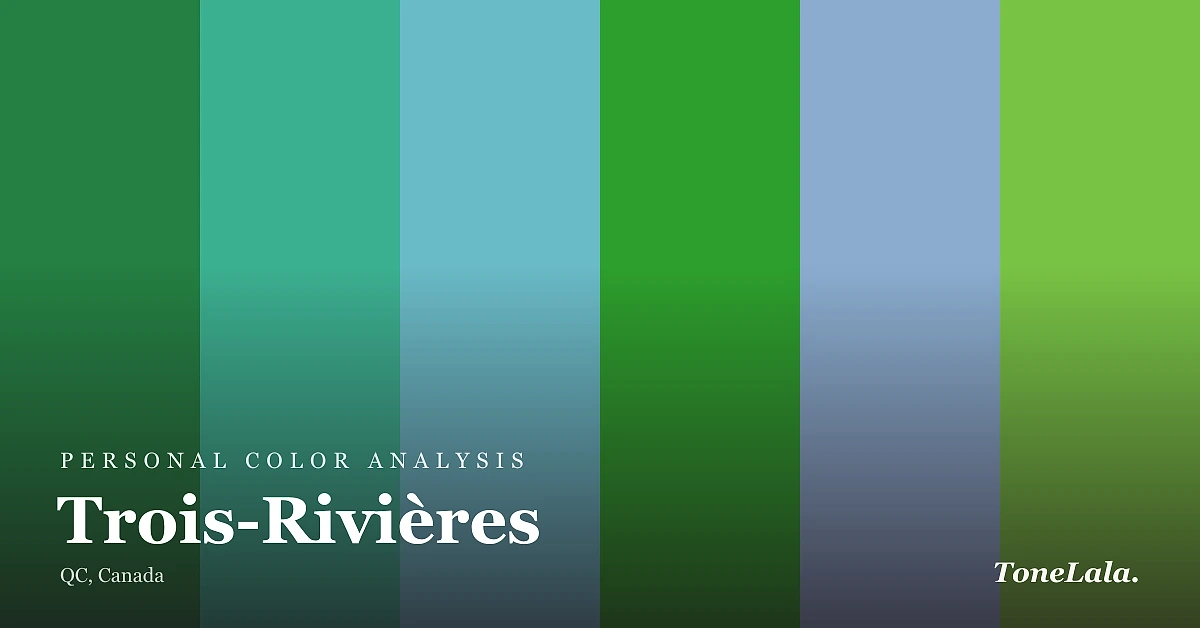 Personal color analysis in Trois-Rivières — the Trois-Rivières color palette by ToneLala
