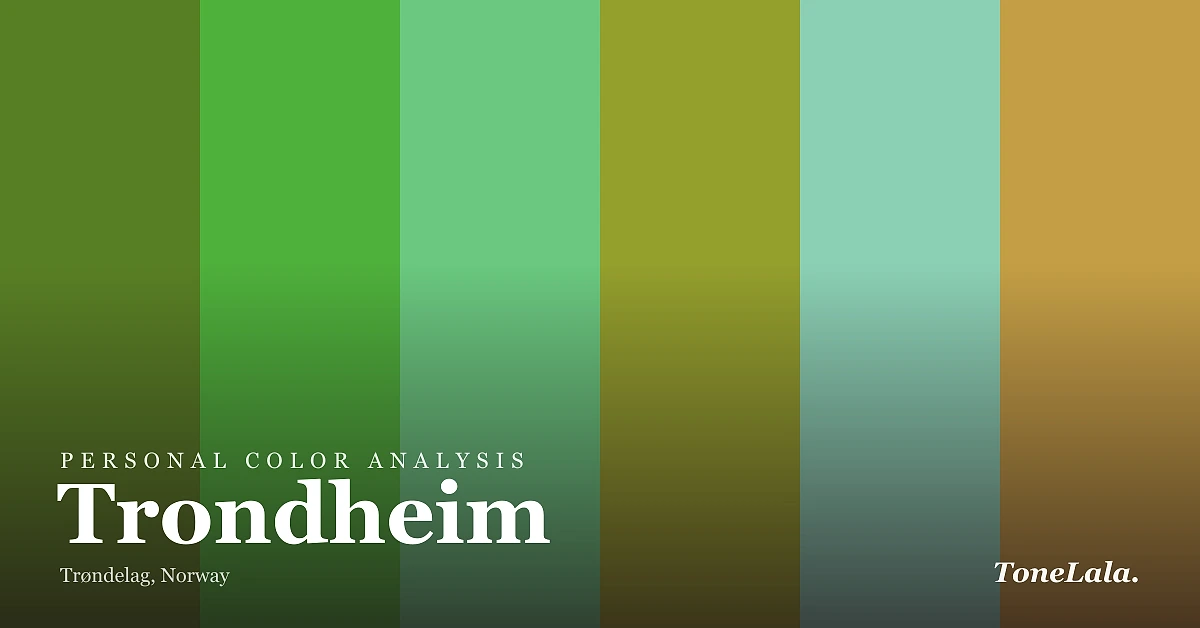 Personal color analysis in Trondheim — the Trondheim color palette by ToneLala