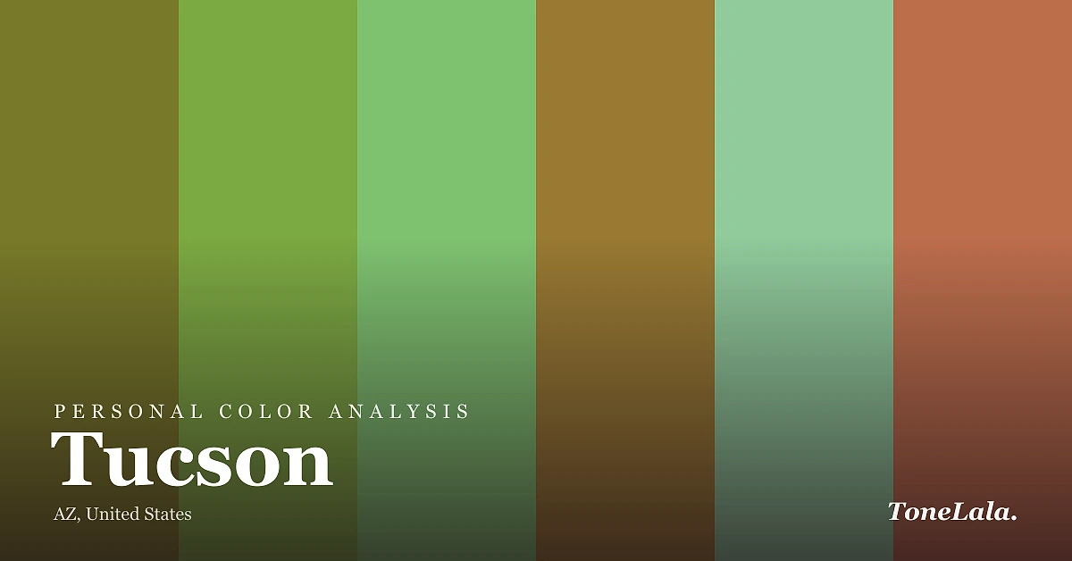 Personal color analysis in Tucson — the Tucson color palette by ToneLala