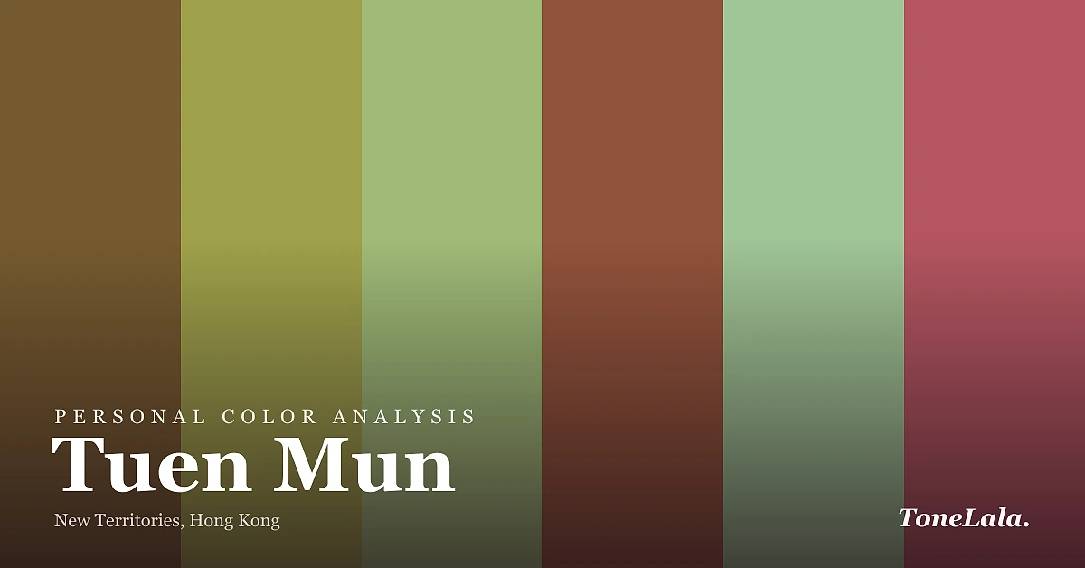 Personal color analysis in Tuen Mun — the Tuen Mun color palette by ToneLala
