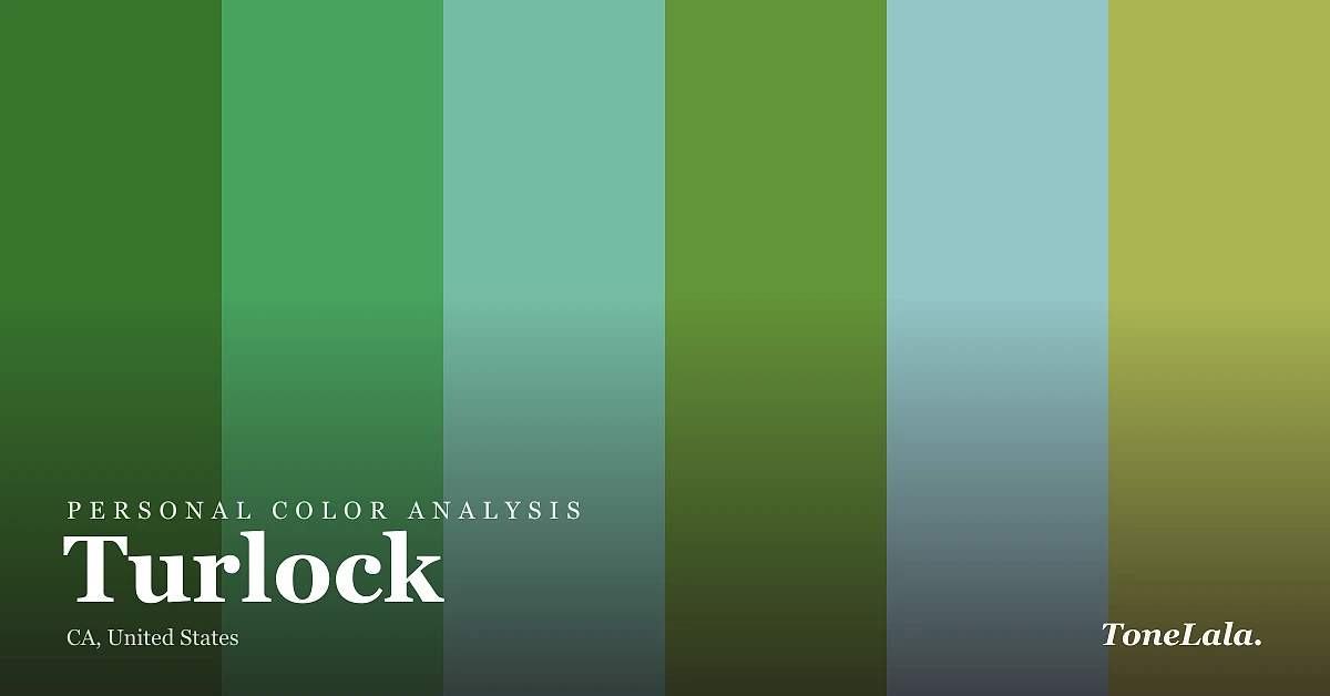 Personal color analysis in Turlock — the Turlock color palette by ToneLala