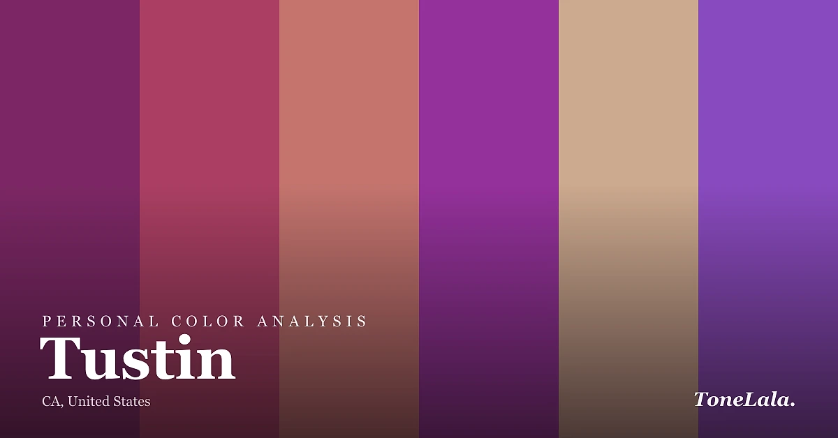 Personal color analysis in Tustin — the Tustin color palette by ToneLala