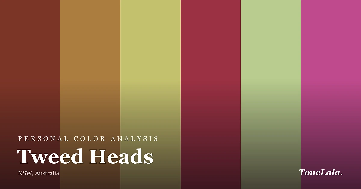 Personal color analysis in Tweed Heads — the Tweed Heads color palette by ToneLala